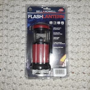 Bell & Howell Flash Lantern Red Indoor Outdoor Camping Auto Home LED 80 Lumens